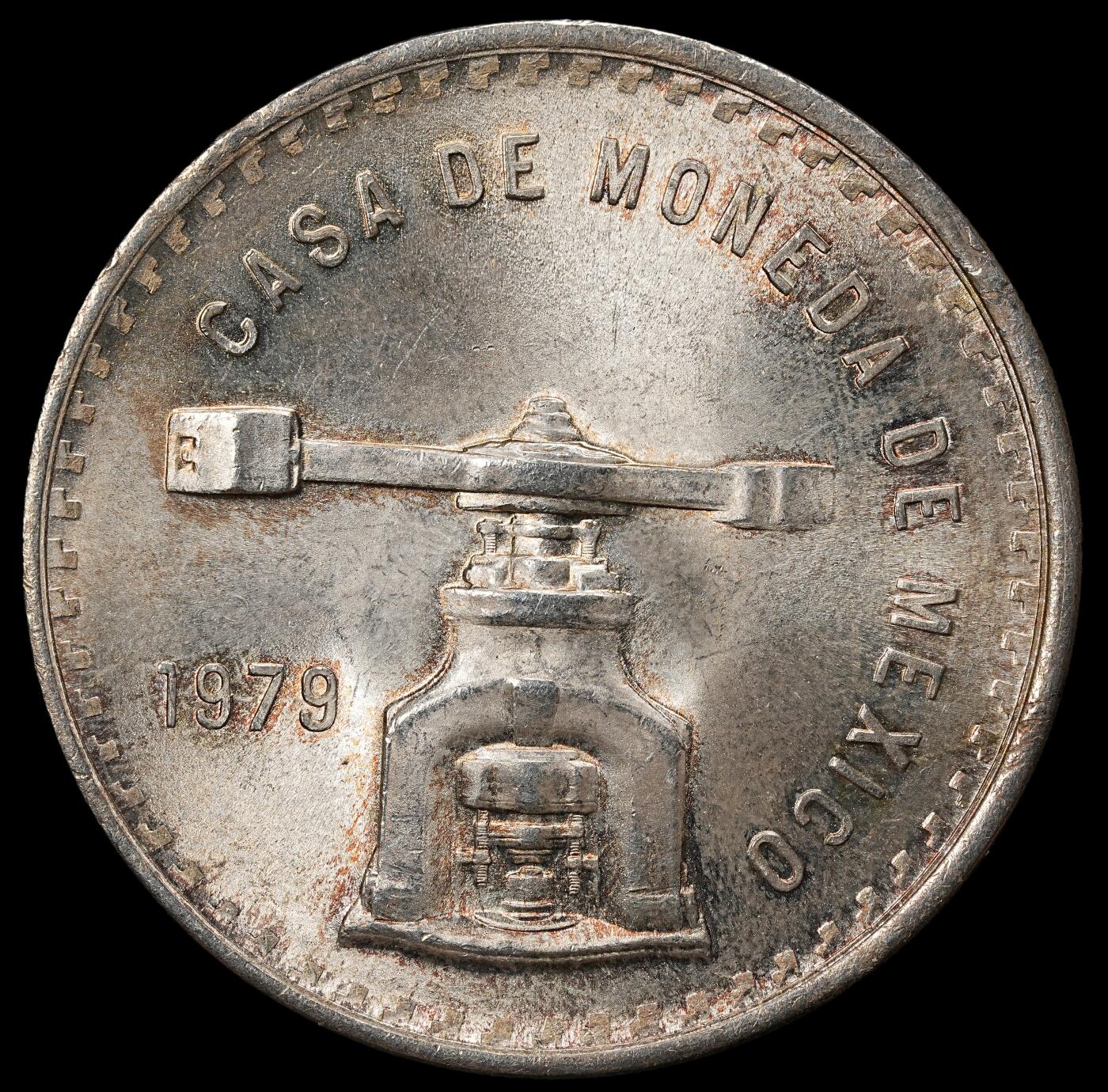 修遠堂世界钱币第九十九期 1979年墨西哥1比索银币 33.625g，925银，含纯银1盎司