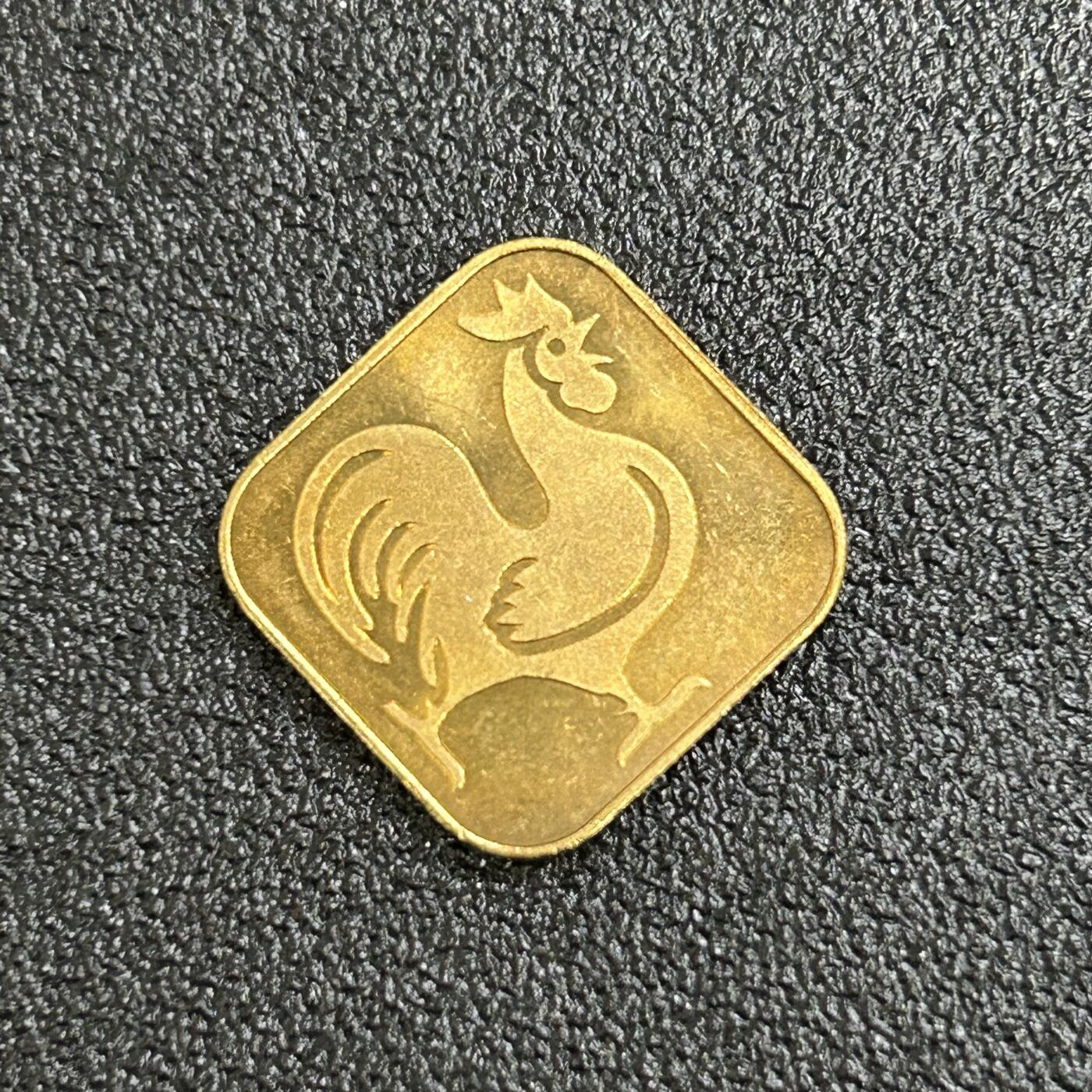 西秦中古拍卖第七十期 1993年 日本生肖鸡纪念章 日本造币局造