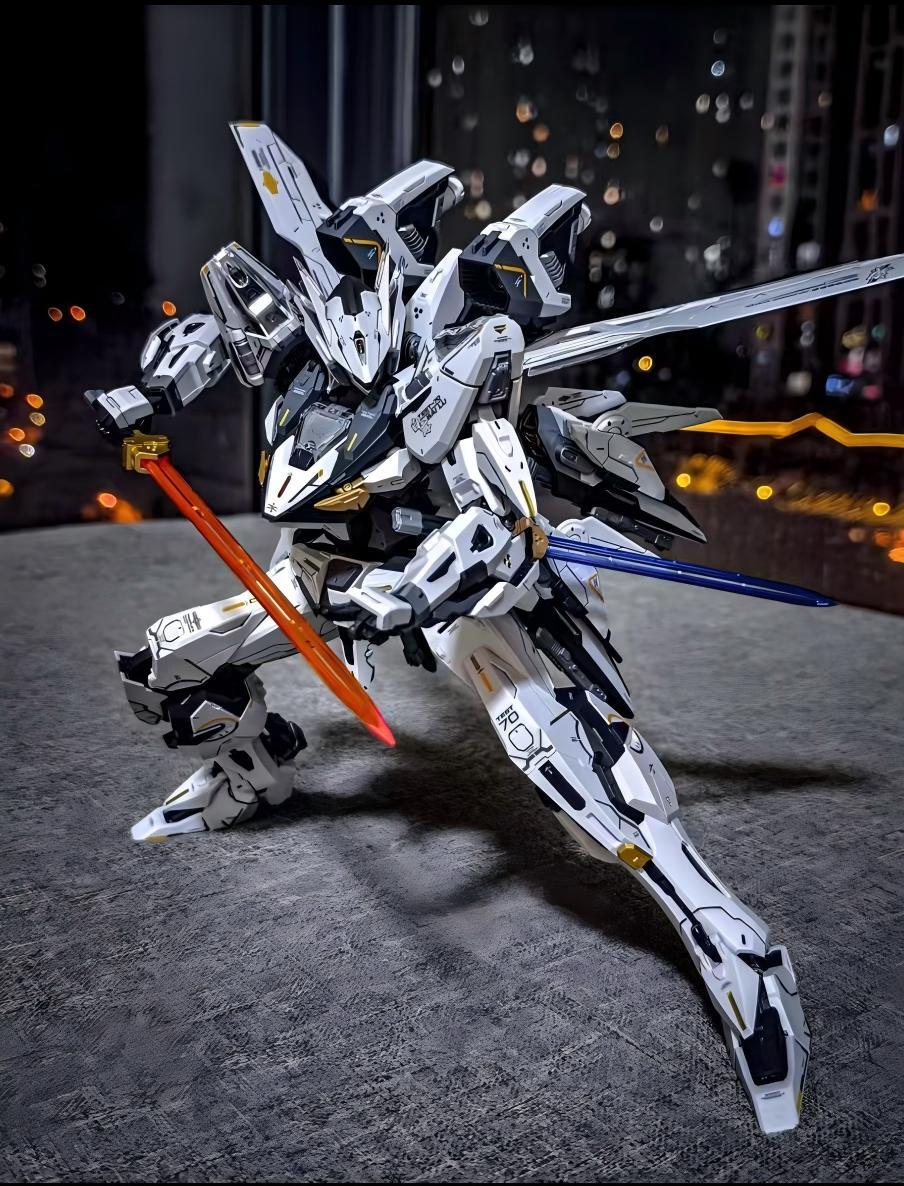 高达手办 初版带特典萝播动漫 白露空战型合金拼装模型