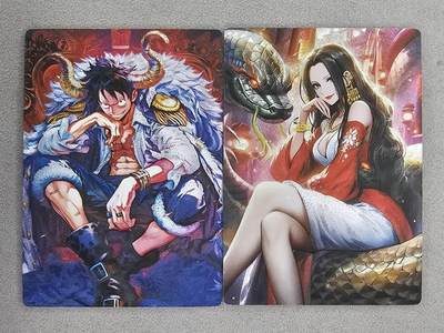 龙虎卡牌-六九场（无佣金，周六结拍，欢迎送拍） - 粗闪2张 奇点 海贼王&女帝