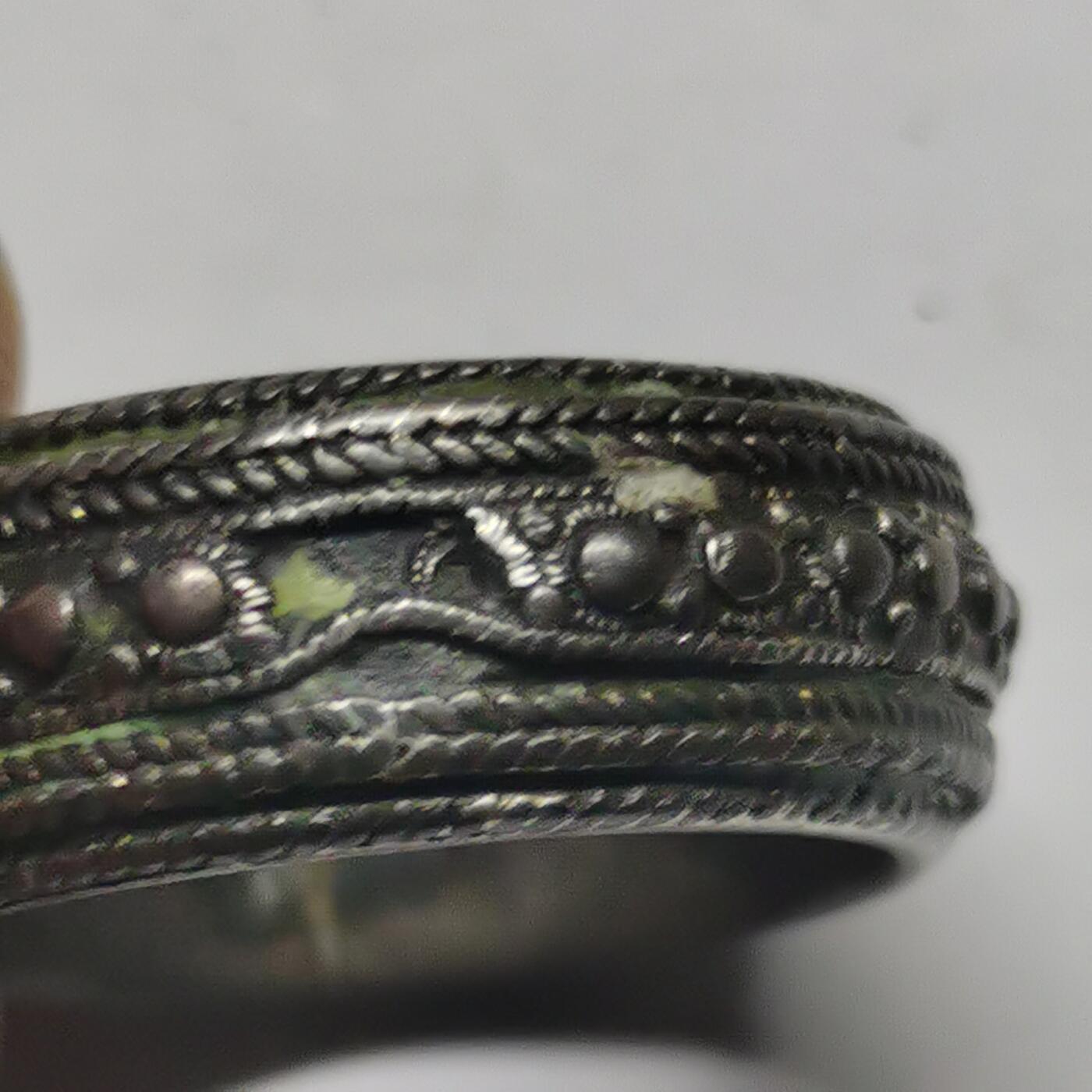 杂件专场90期 清代老银戒指，小指戒