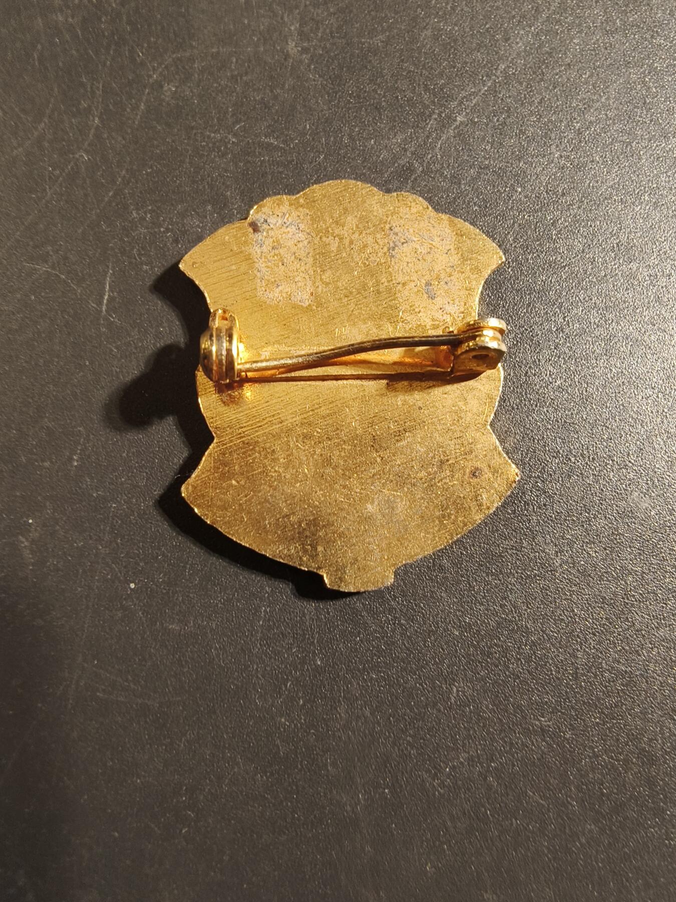 老王徽章第172期 美国陆军第116步兵团证章      二战时期横针版    铜质珐琅