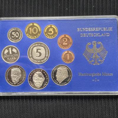 道一币馆币章第一百六十二场 - 原包装 德国1992年精制套币十枚套