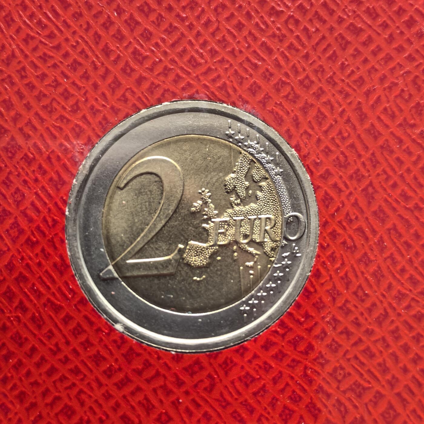 道一币馆币章第一百六十二场 原包装 梵蒂冈2015年里约热内卢第28届世界青年日2欧元纪念币 106000