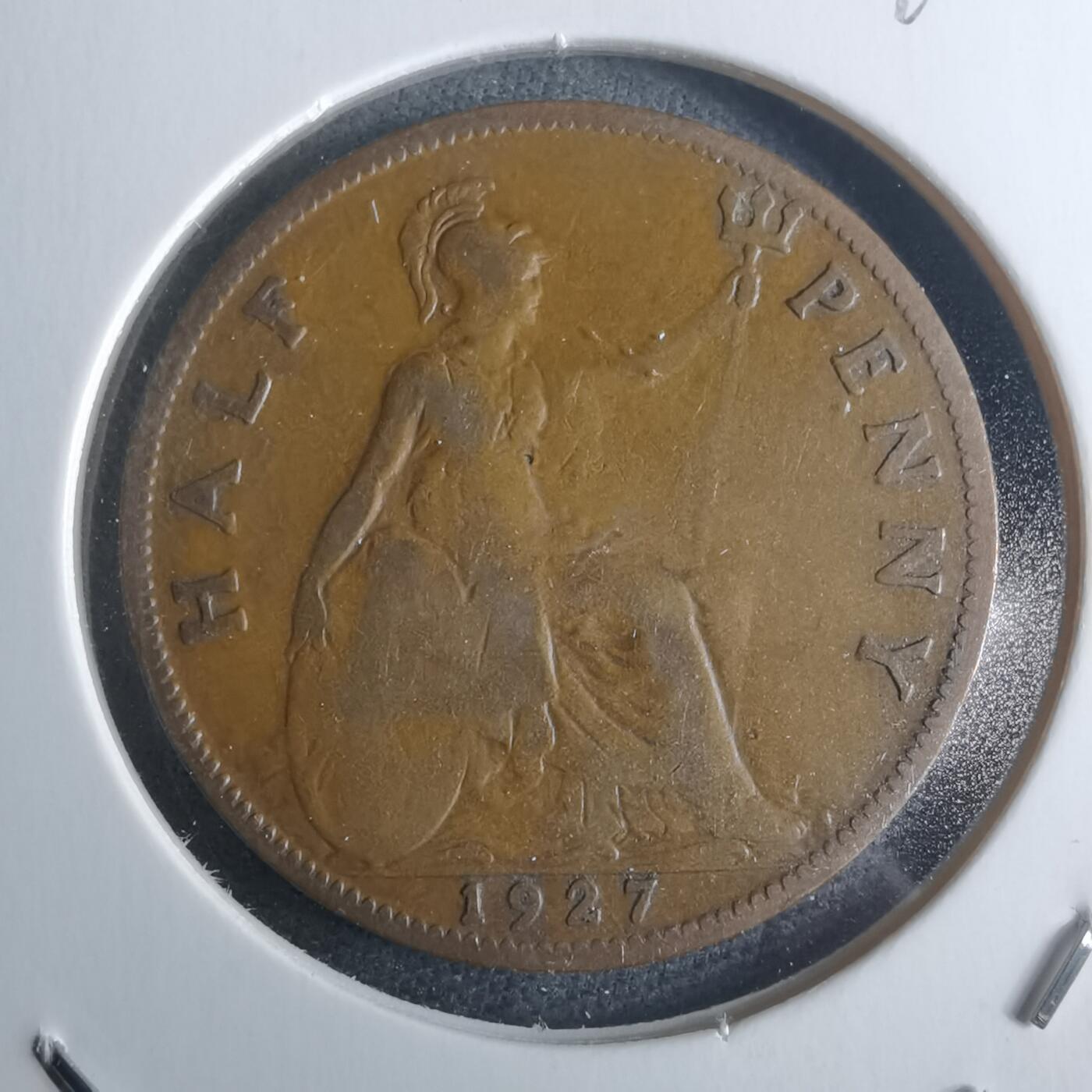 沼泽如烟--第946场 英国1927年半便士