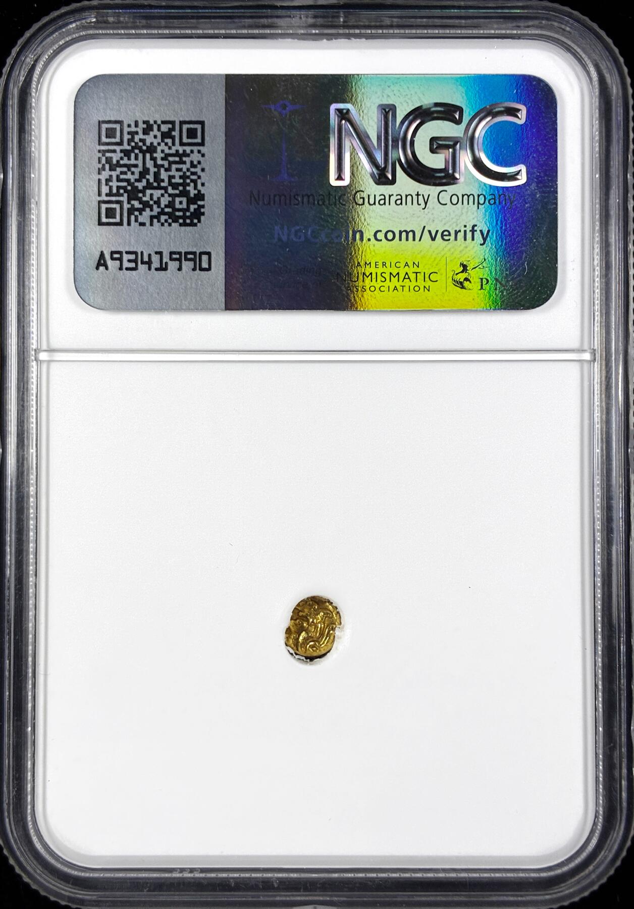 【雨安】【直播拍卖】【世界币章122期-评级币】2025-12-27 周六 19:30 保真 [金币] India 印度 Fanam (1761-82) 大象  NGC-MS63