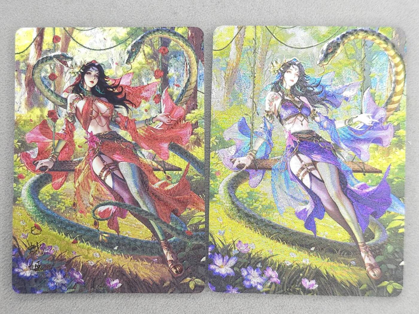 龙虎卡牌-六九场（无佣金，周六结拍，欢迎送拍） 粗闪2张 百里 巳蛇姬