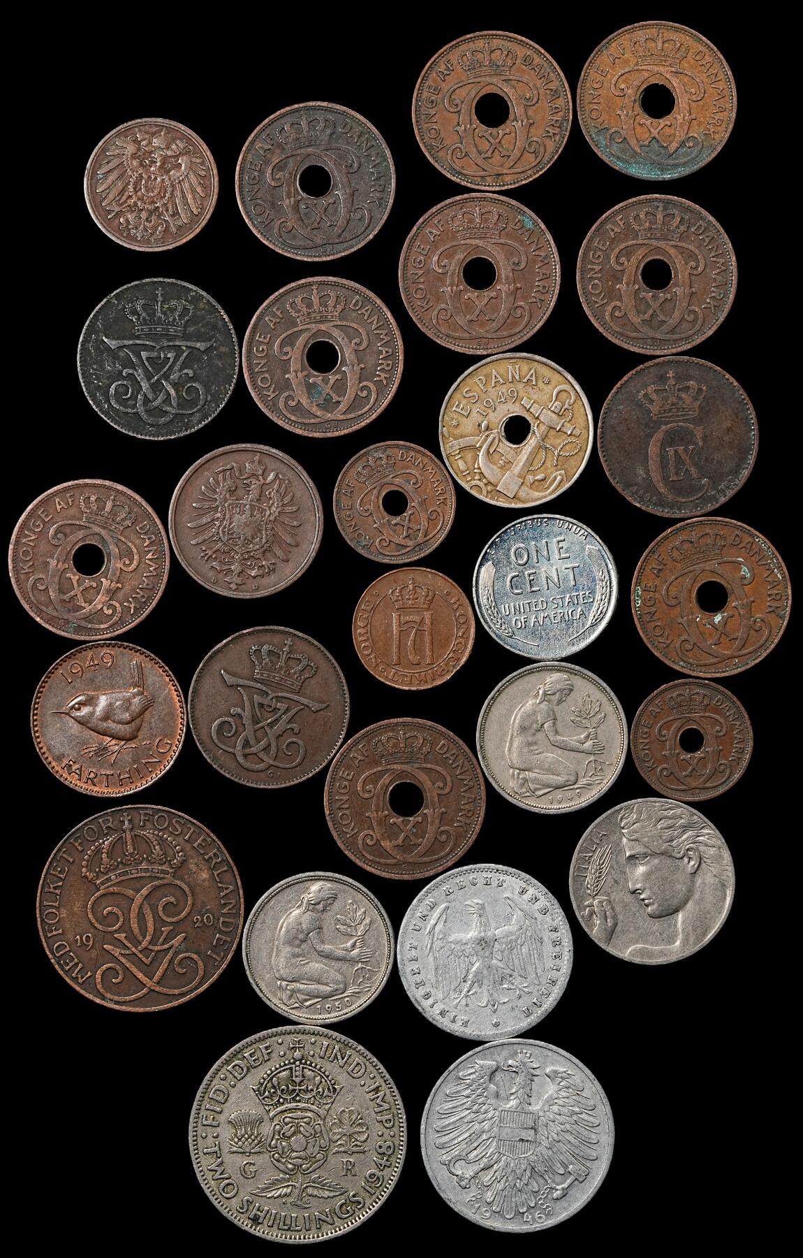 修遠堂世界钱币第九十九期 世界旧硬币第一组