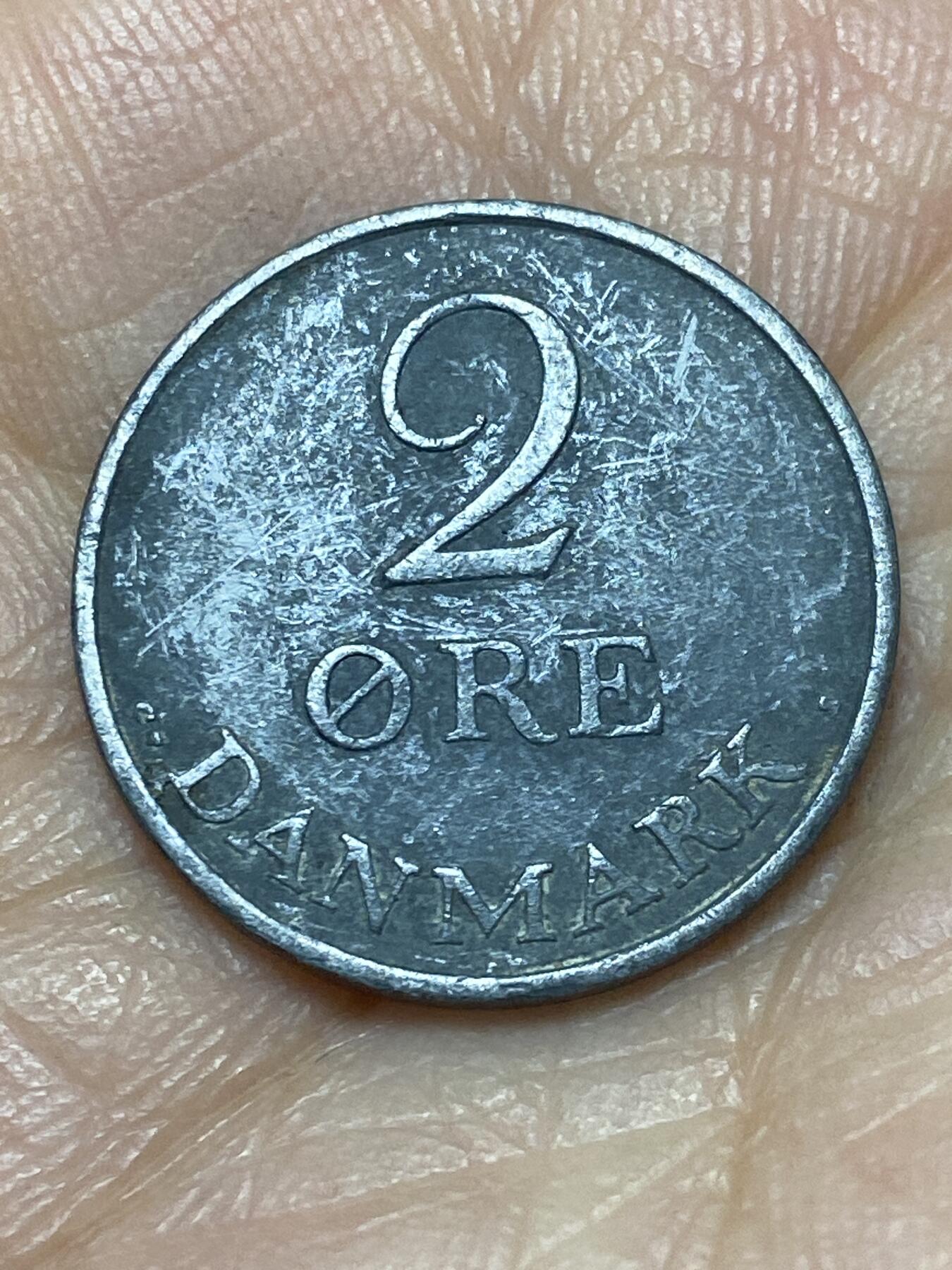 2025年第一百四十场(总第一百六十六场）外国好品散币场(免佣金) 丹麦🇩🇰1958年2欧尔(弗雷德里克九世第二版，C ; S版)