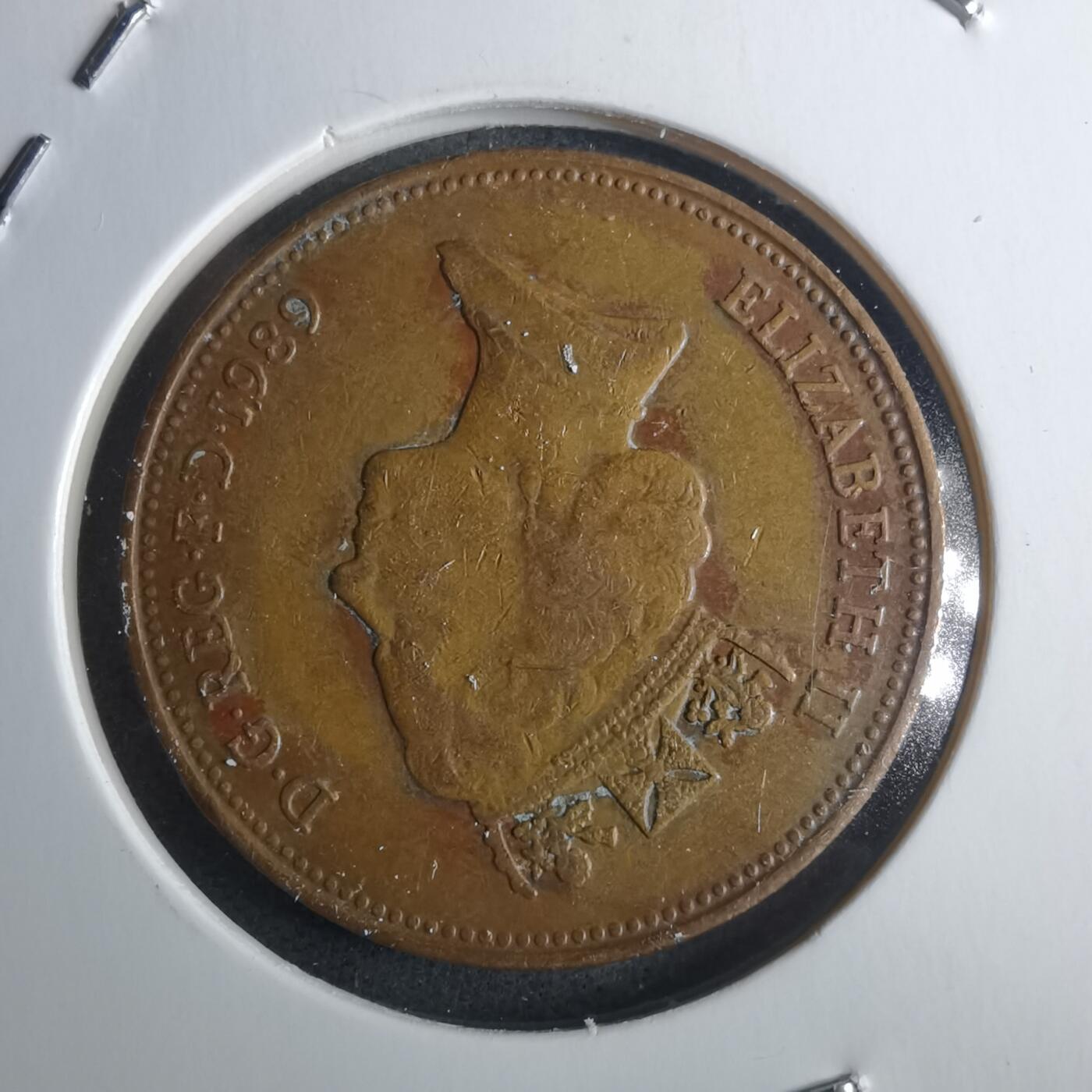 沼泽如烟--第946场 英国1989年2便士