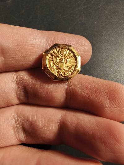 老王徽章第172期 - 美国联邦政府30年忠诚服务证章    带厂标