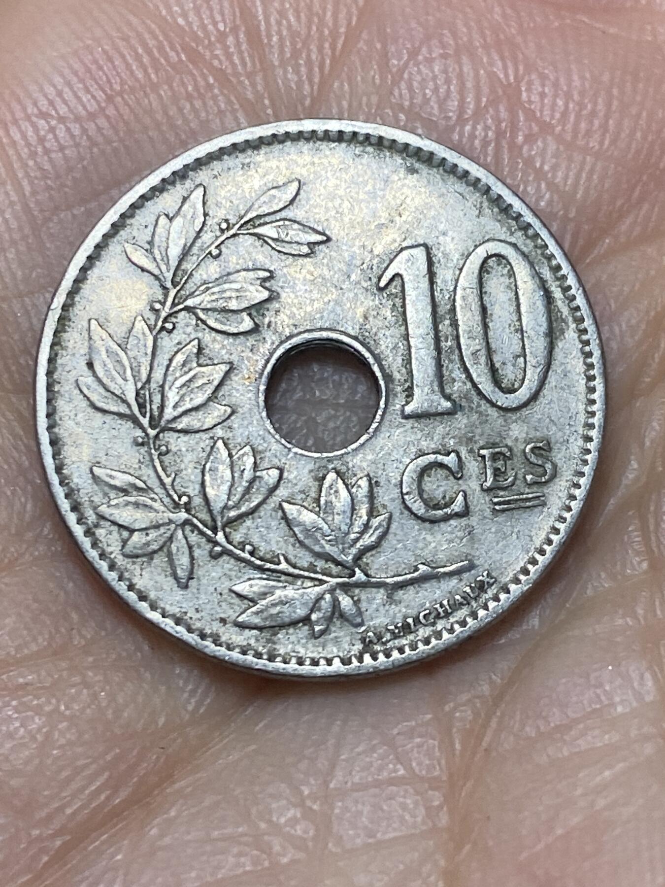 2025年第一百四十场(总第一百六十六场）外国好品散币场(免佣金) 比利时🇧🇪1928年10分(阿尔贝一世时期，法语版)