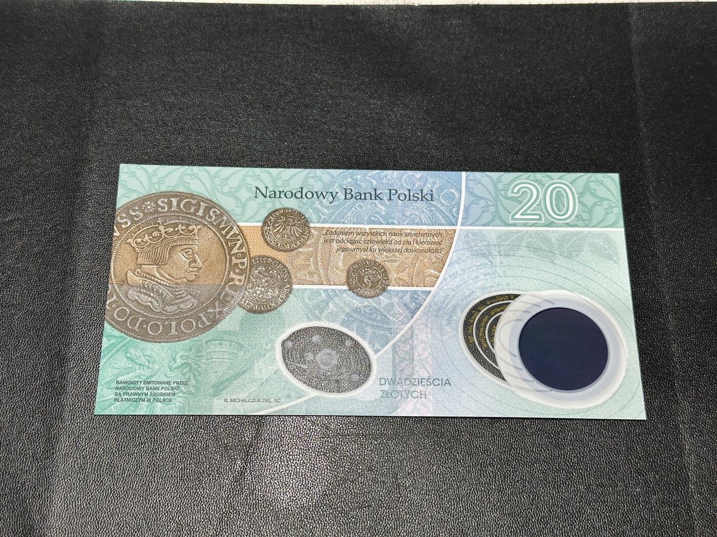 《外钞收藏家》第五百九十七期（年底收官场）（本平台长期征集拍品、欢迎藏友们联系合作） 2022年波兰20 哥白尼 纪念钞 全新UNC