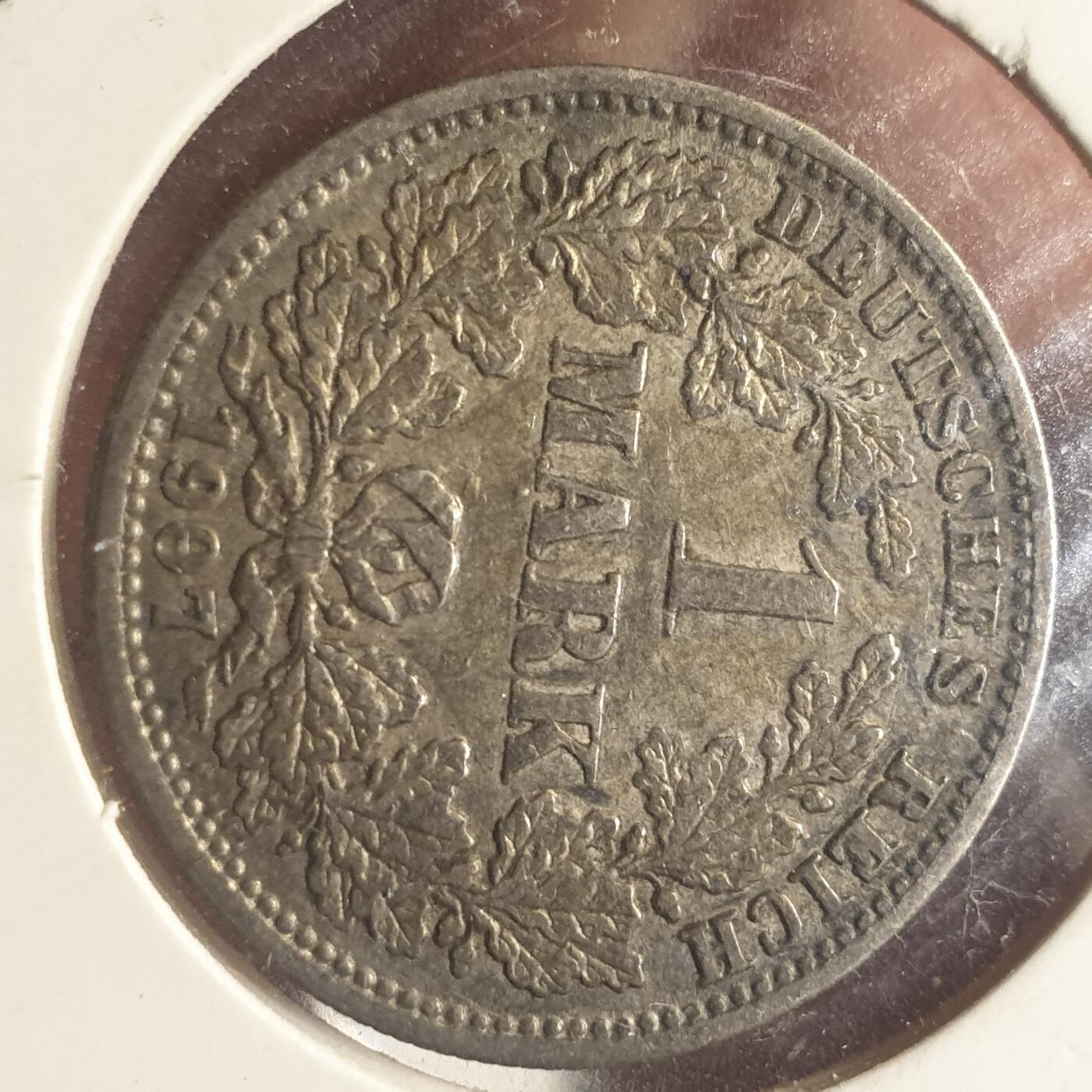 烟海杂币第12场 德国1907年1马克