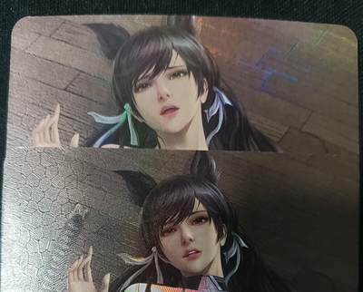 花开卡拍第53期（12月28号周日截拍，品控勿拍!!!拍品不寄存，运费5元，自制卡难免瑕疵，可能存在轻微撞角爆边等出厂瑕疵，品控介意勿拍！） - 墨卡文创 艺术对卡 彩闪2张