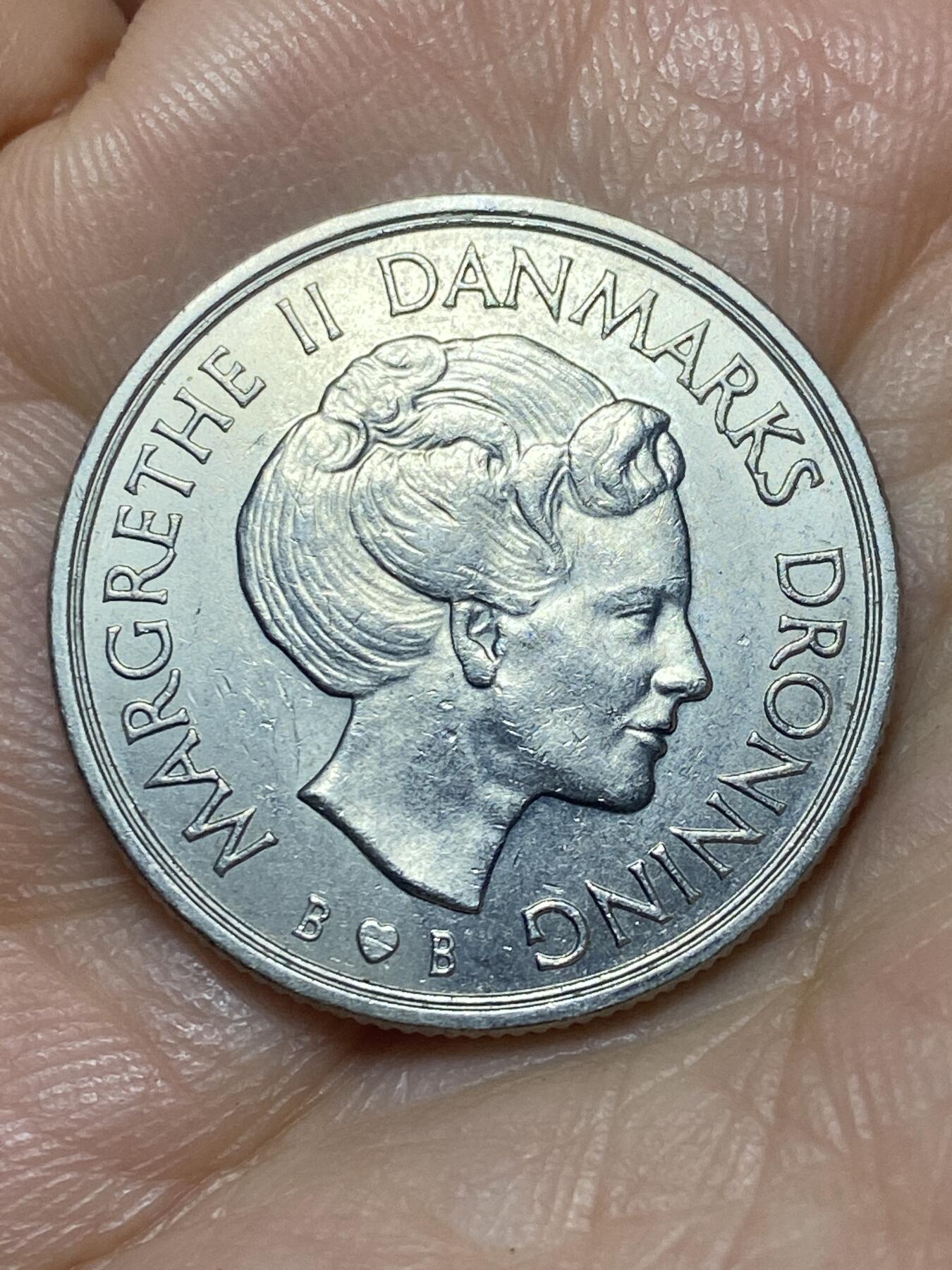 2025年第一百四十场(总第一百六十六场）外国好品散币场(免佣金) 丹麦🇩🇰1979年1克朗(玛格丽特二世第二版，B; B版，首发年仅发行3年)