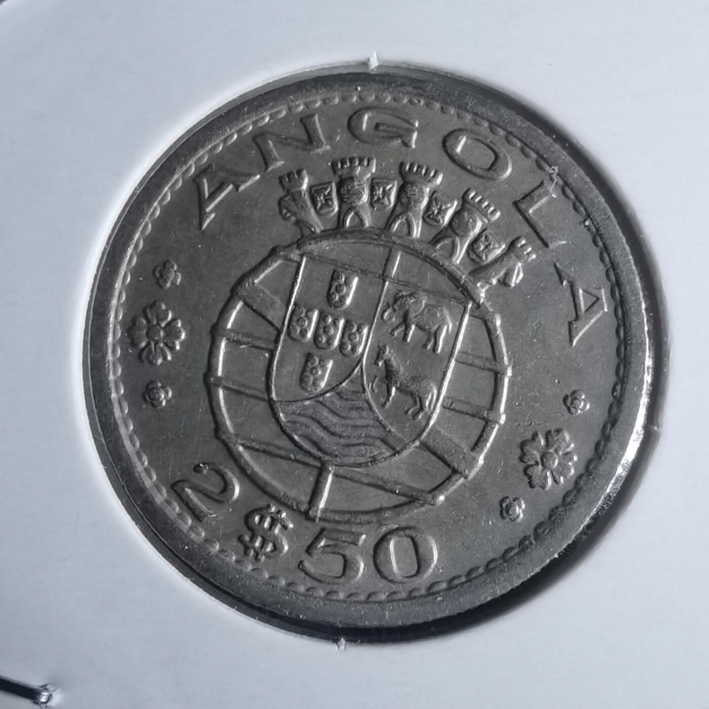 沼泽如烟--第946场 葡属安哥拉1967年2.5埃斯库多