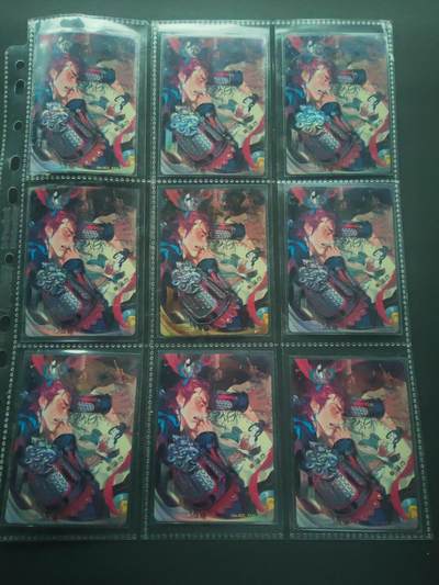 阳大大卡牌拍卖第89期（持续收拍品，周五晚上九点截拍，进群福利早知道） - 【吕布九宫】卡游三国  吕布 九宫 包含八张普通+一张平行特卡+卡砖定制卡砖一枚