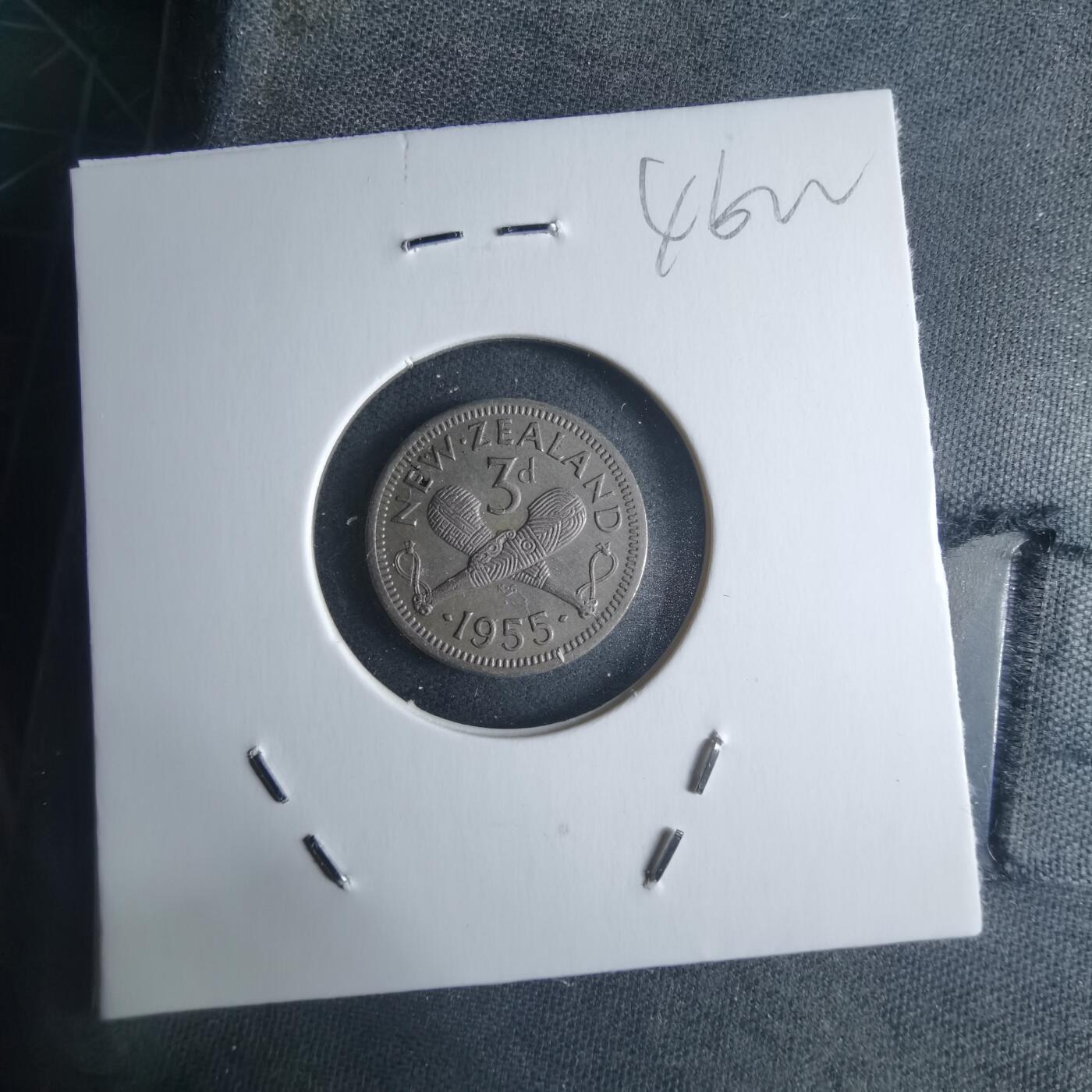 沼泽如烟--第946场 新西兰1955年3便士