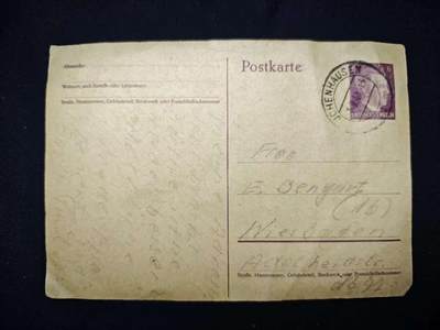 罗岚⭐爱藏⭐甄选专拍第三场-分享拍场赚佣（实体店在建中···） - 德意志第三帝国明信片 E. Bengtzt女士关于战争避难的内容（详细在简介）