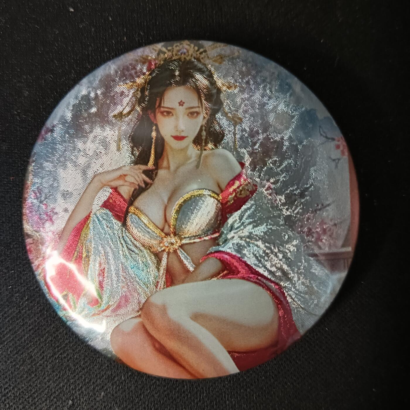 花开卡拍第53期（12月28号周日截拍，品控勿拍!!!拍品不寄存，运费5元，自制卡难免瑕疵，可能存在轻微撞角爆边等出厂瑕疵，品控介意勿拍！） 奇点卡牌 盲包卡中奖赠送 玄灵谱 息妫 粗闪 吧唧