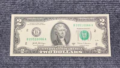 【无47】全新2017A年版美国托马斯·杰斐逊2美元纸币(年份号、钻石号、双喜号） - 【无47】全新2017A年版美国托马斯·杰斐逊2美元纸币(年份号、钻石号、双喜号）