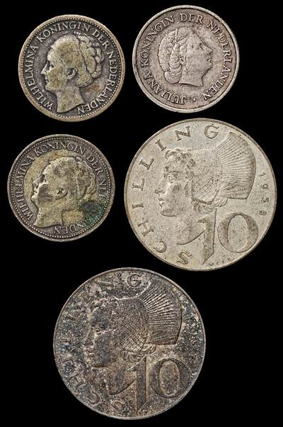 修遠堂世界钱币第九十九期 - 奥地利，荷兰银币一组 总重25.45g，含银64%