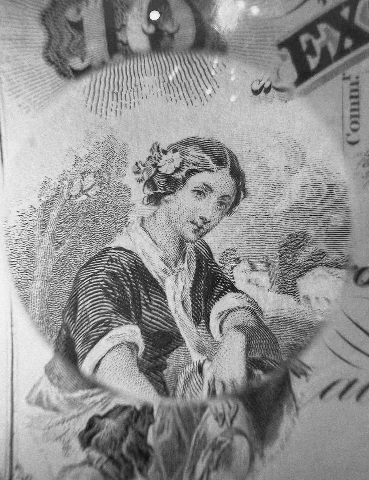 《外钞收藏家》第五百九十七期（年底收官场）（本平台长期征集拍品、欢迎藏友们联系合作） 1979年 美国钞票公司(ABNC)印制 10美元雕刻版票样纪念卡 原版纸币1857-1879年间由美国密苏里州圣路易斯交易银行(Exchange Bank of St. Louis, Missouri)发行流通 该雕刻版票样纪念卡为百年原钞凹版母版印制(非普通平面印刷)并以极小规模限量发行 背面为美钞公司总裁认证签名 乃高价原版老美钞收藏欣赏之平替