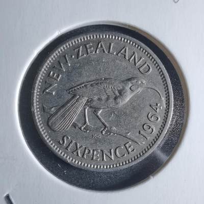 沼泽如烟--第946场 - 新西兰1964年6便士