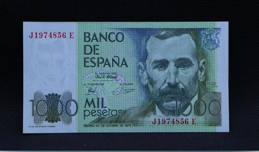 西班牙 1979年 1000比塞塔 全新UNC
