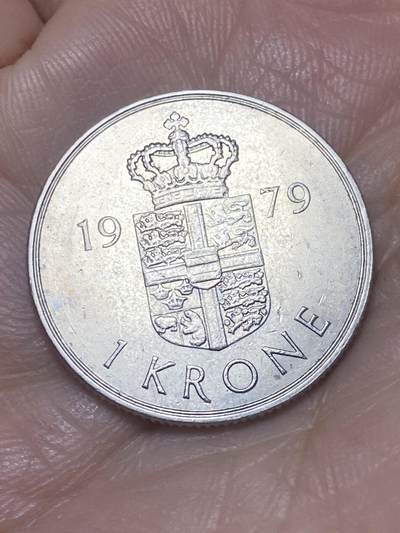2025年第一百四十场(总第一百六十六场）外国好品散币场(免佣金) - 丹麦🇩🇰1979年1克朗(玛格丽特二世第二版，B; B版，首发年仅发行3年)