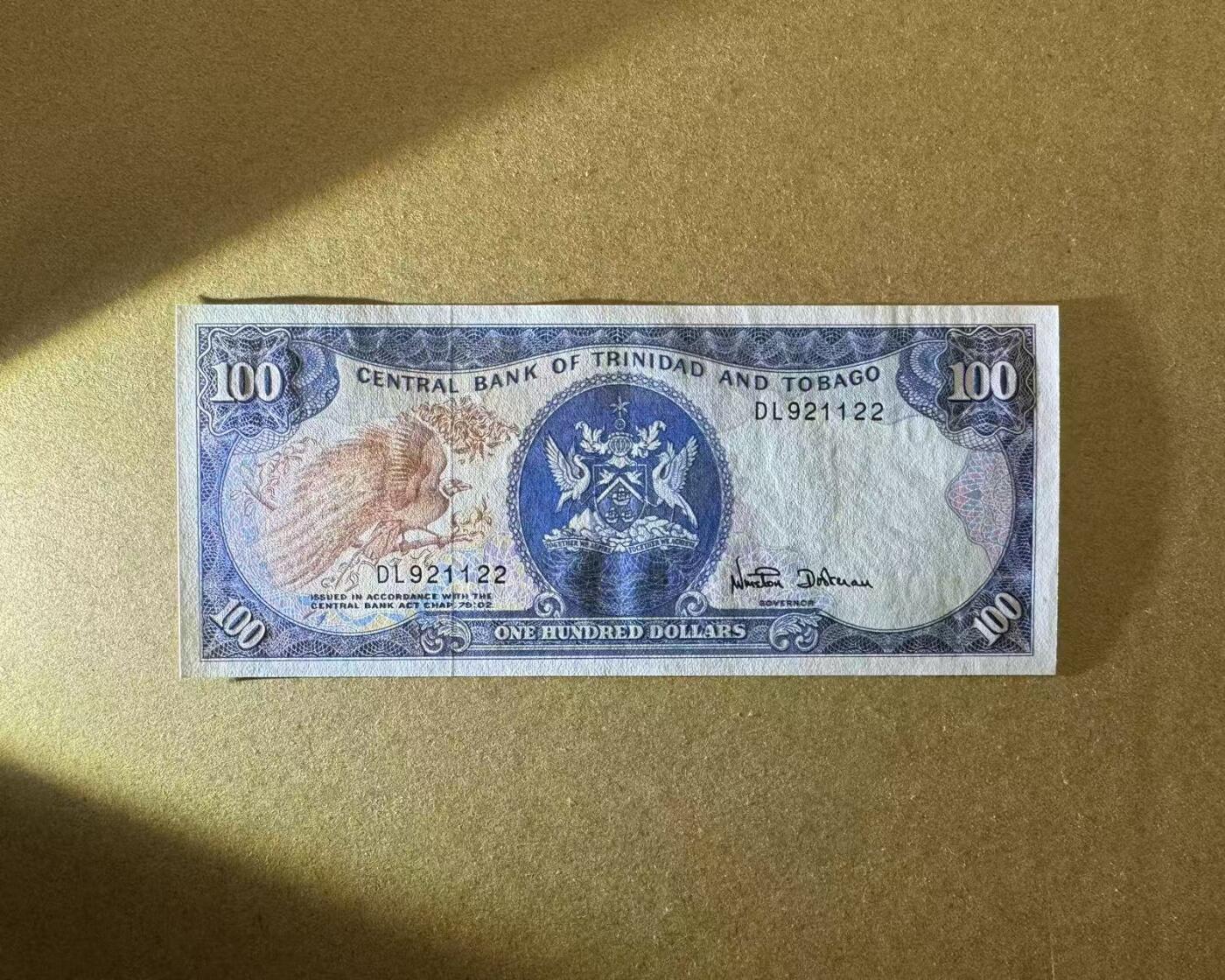 【Blue Auction】世界纸币精拍第768期——18级TOP拍卖/信誉/品质/专业/高效💫 【无47】特立尼达和多巴哥 100元 全新UNC