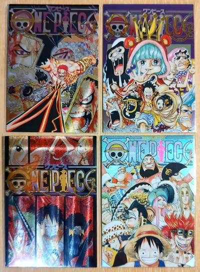 龙虎卡牌-六九场（无佣金，周六结拍，欢迎送拍） - 粗闪4张 海贼王系列卡牌 原画系列