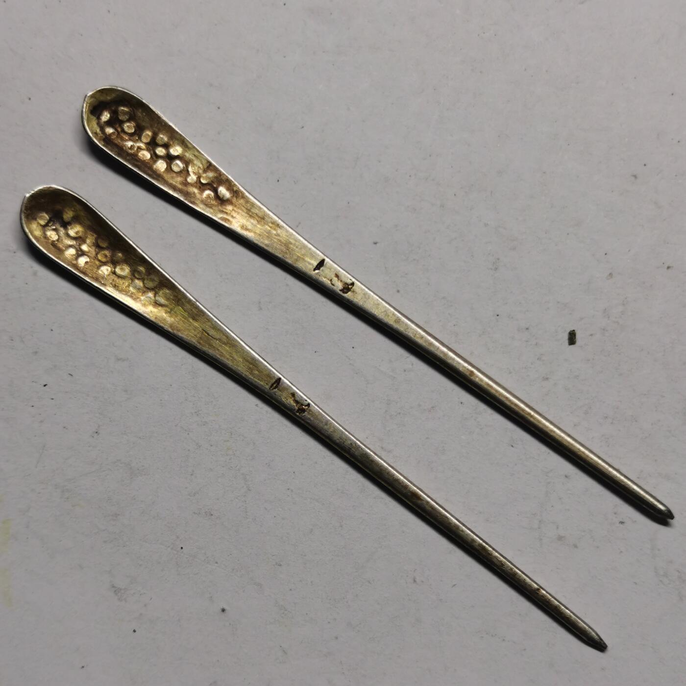 杂件专场90期 清代老银发簪