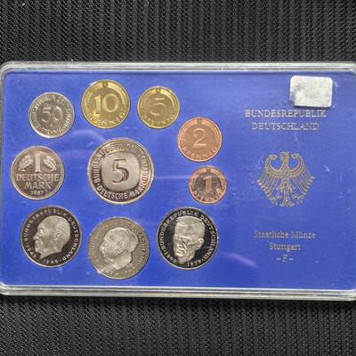 道一币馆币章第一百六十二场 - 原包装 德国1987年精制套币十枚套-F厂