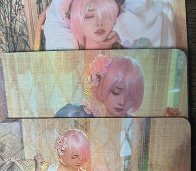 花开卡拍第53期（12月28号周日截拍，品控勿拍!!!拍品不寄存，运费5元，自制卡难免瑕疵，可能存在轻微撞角爆边等出厂瑕疵，品控介意勿拍！） - 墨卡文创 COS番外艺术版 3张彩闪