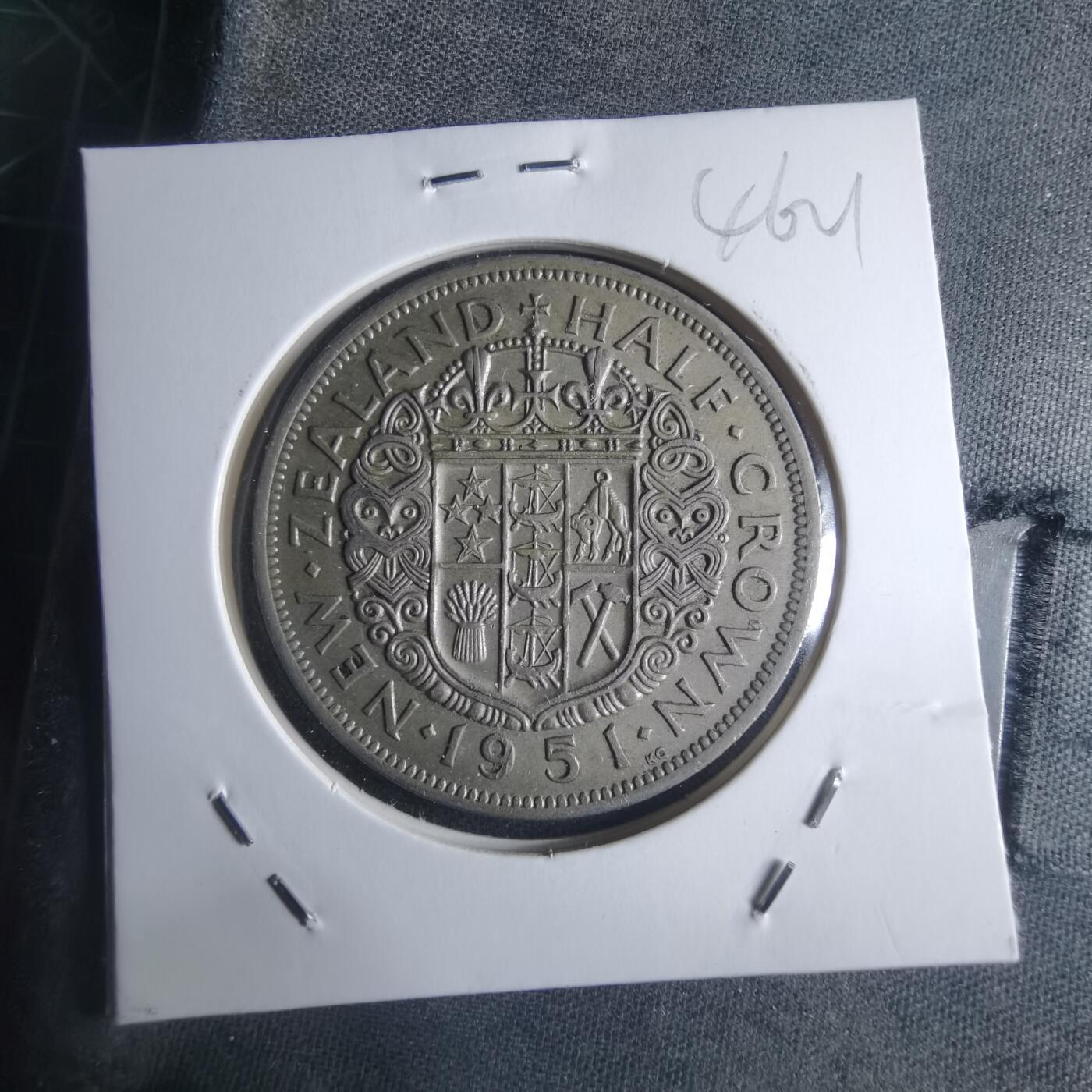 沼泽如烟--第946场 新西兰1951年半克朗