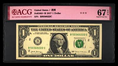 ACG美元 - 1美元豹子号222永恒号