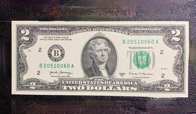 【无47】全新2017A年版美国托马斯·杰斐逊2美元纸币(年份号、钻石号） - 【无47】全新2017A年版美国托马斯·杰斐逊2美元纸币(年份号、钻石号）