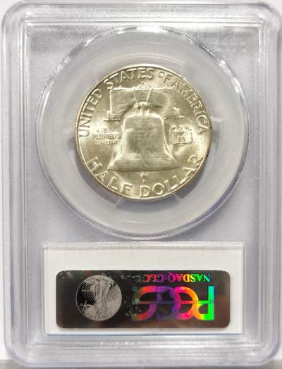 博洋堂世界钱币拍卖第154期（全场包邮） PCGS MS63 美国1952年富兰克林半美元银币