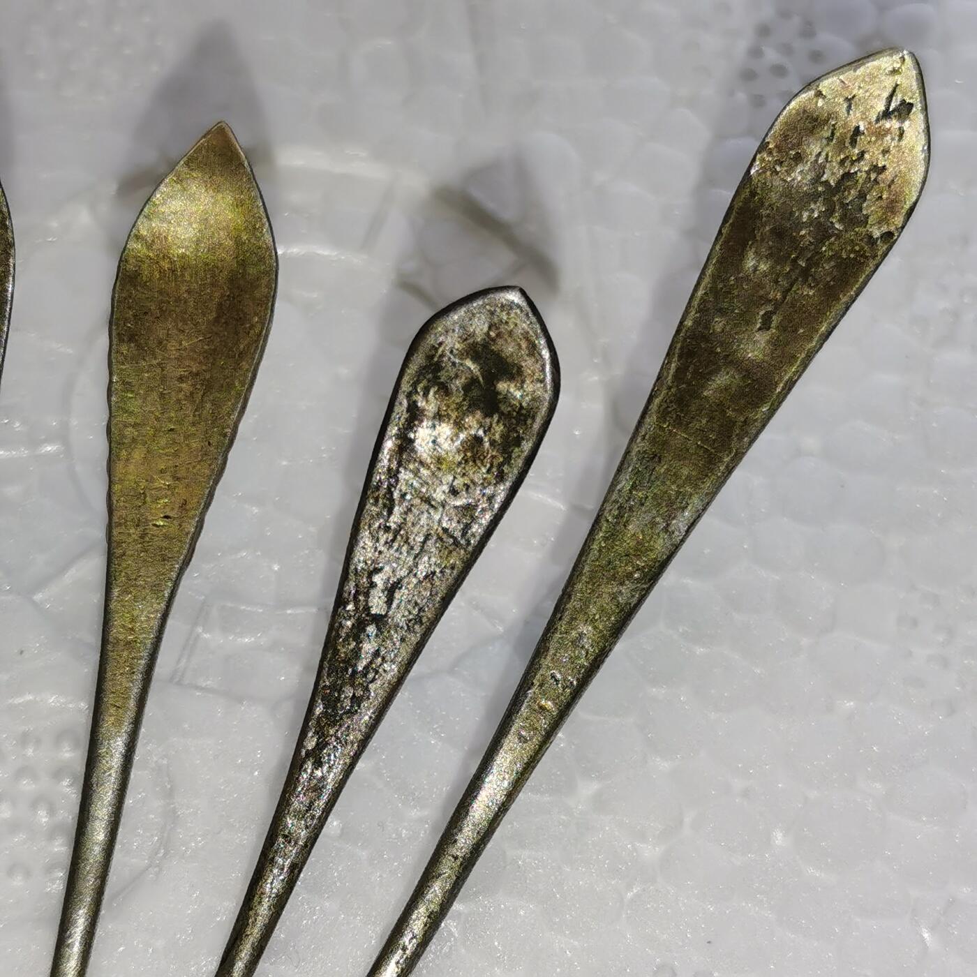 杂件专场90期 清代老银精美花纹发簪9支，清代最小支的发簪