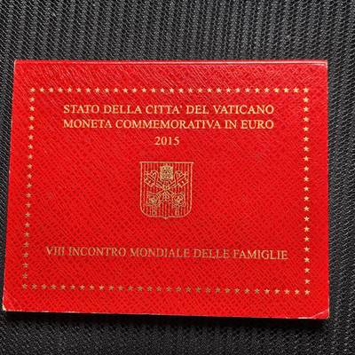 道一币馆币章第一百六十二场 - 原包装 梵蒂冈2015年里约热内卢第28届世界青年日2欧元纪念币 106000