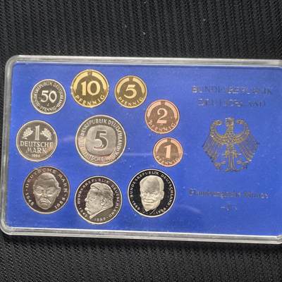 道一币馆币章第一百六十二场 - 原包装 德国1994年精制套币十枚套