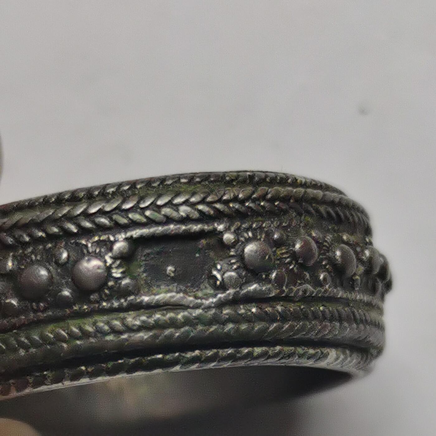 杂件专场90期 清代老银戒指，小指戒