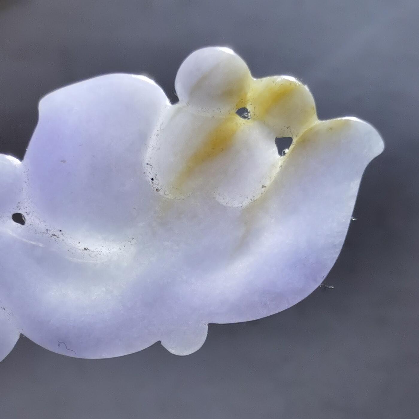 杂件专场90期 包A货紫翡雕花吊坠