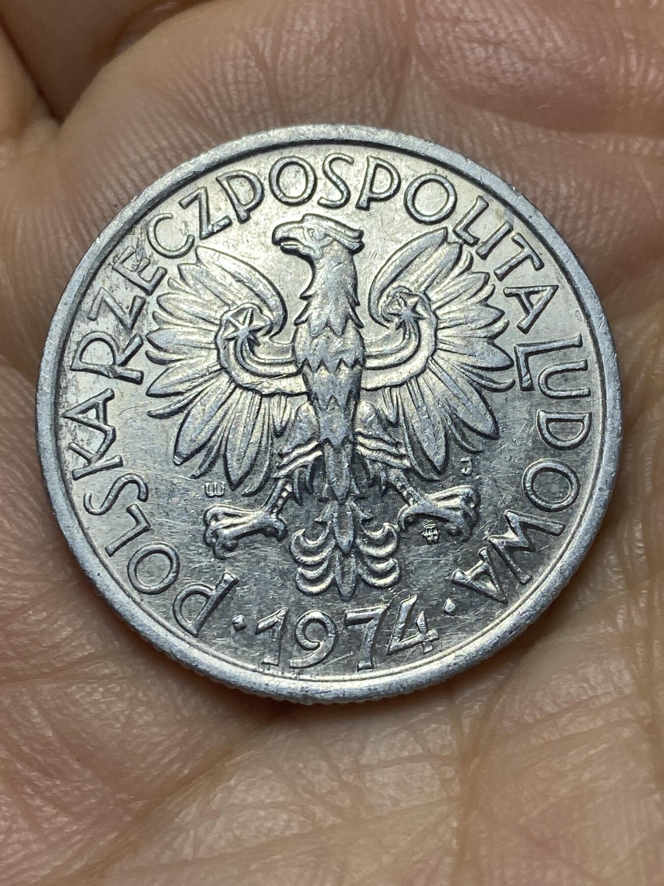 2025年第一百四十场(总第一百六十六场）外国好品散币场(免佣金) 波兰🇵🇱1974年2兹罗提(MW标，华沙厂造)