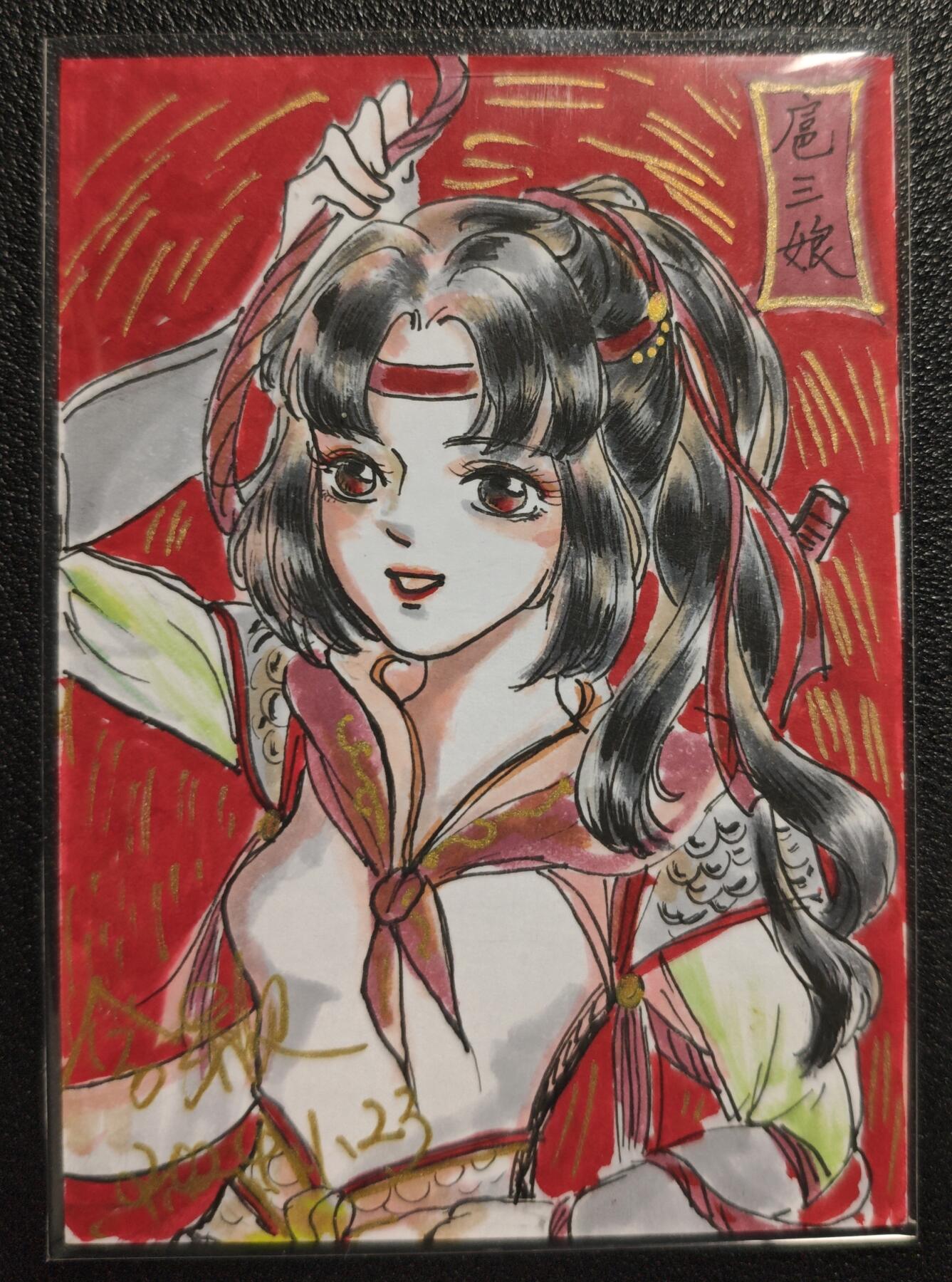 天玑星卡拍第155期《12.29年终场周一截拍》持续收拍收评中 满赠卡需备注 【手绘卡】含颖 扈三娘 1of1 手绘卡