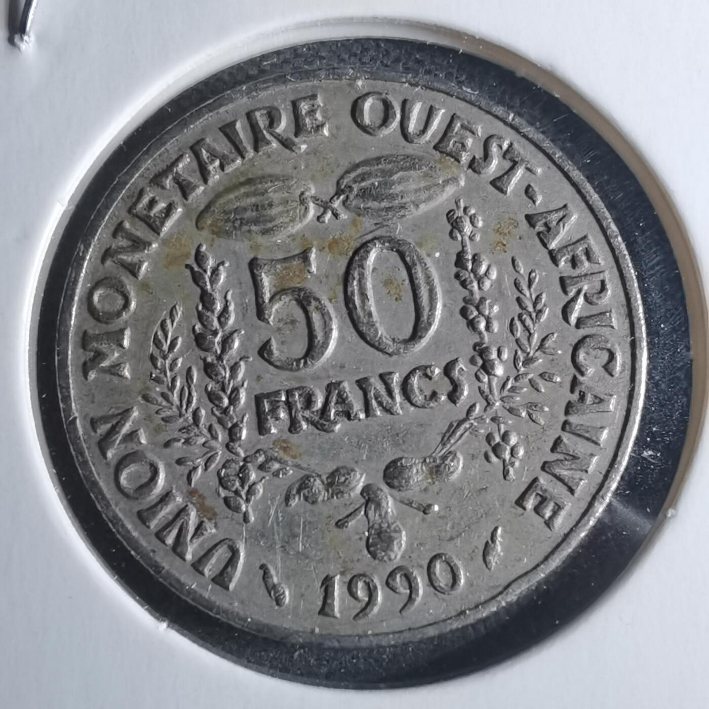 沼泽如烟--第946场 西非1990年50法郎