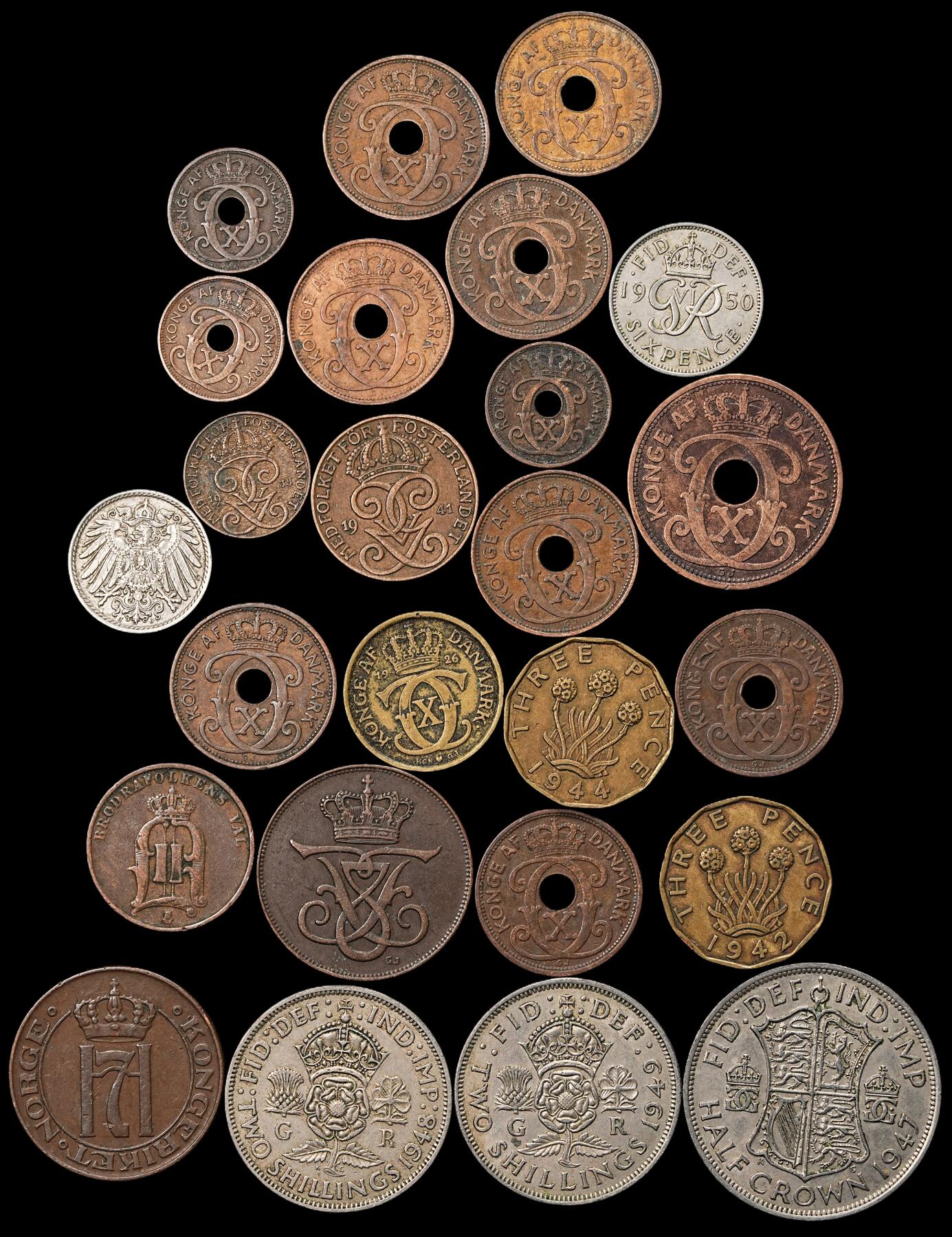 修遠堂世界钱币第九十九期 世界旧硬币第二组