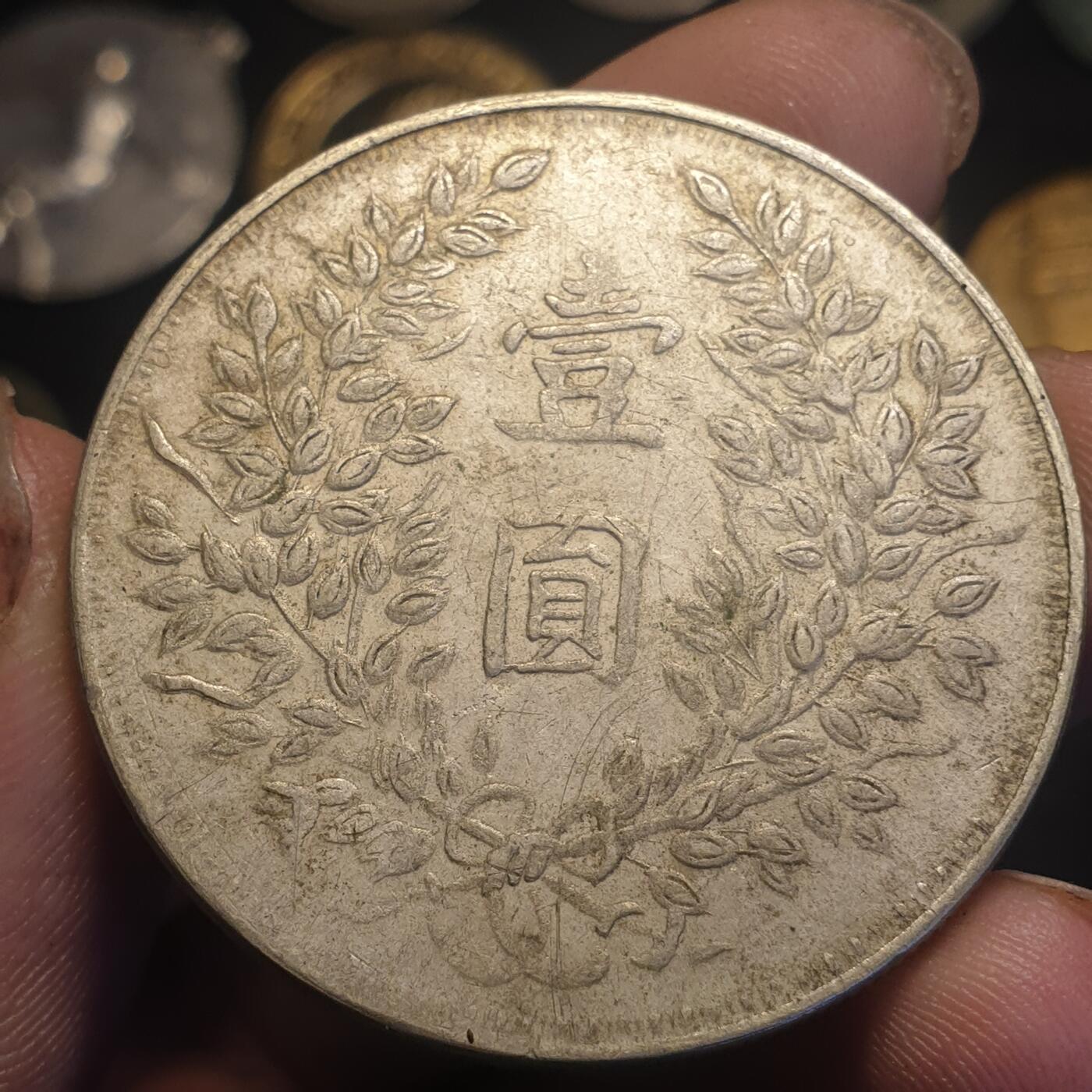 烟海杂币第12场 民国十年袁像银币（私铸？同版三年有入p盒，见最后一图自辩）